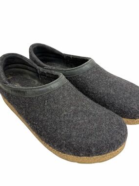 Haflinger Size 42 Mens 9/Womens 11 Wool Felt Slipper Slip On Mule Clog Gray